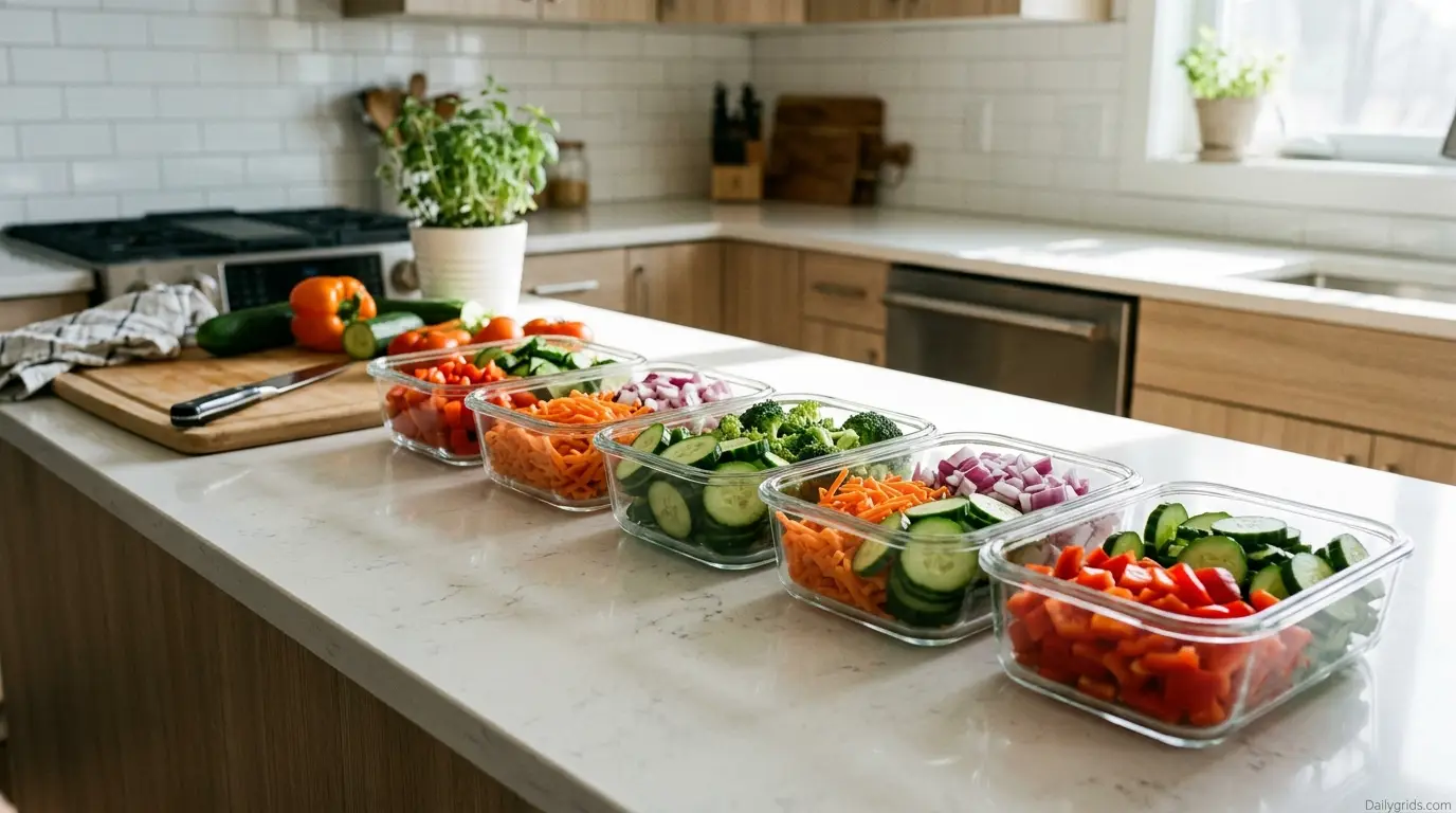 Batch Chop Vegetables Once a Week